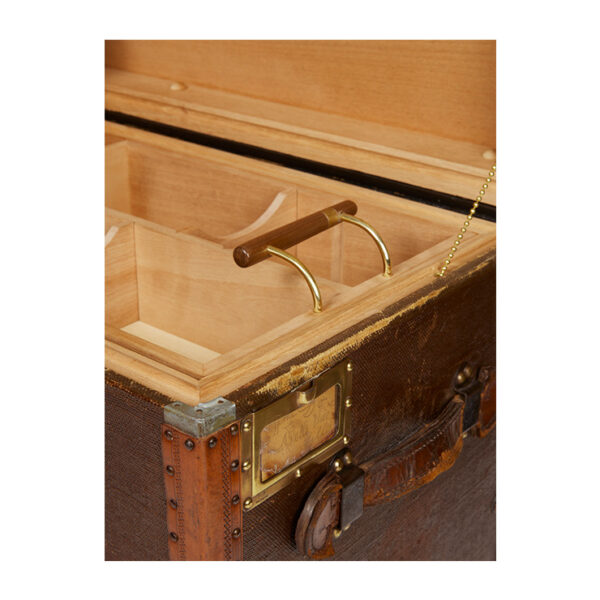 Large Vintage Studded Trunk - Image 5