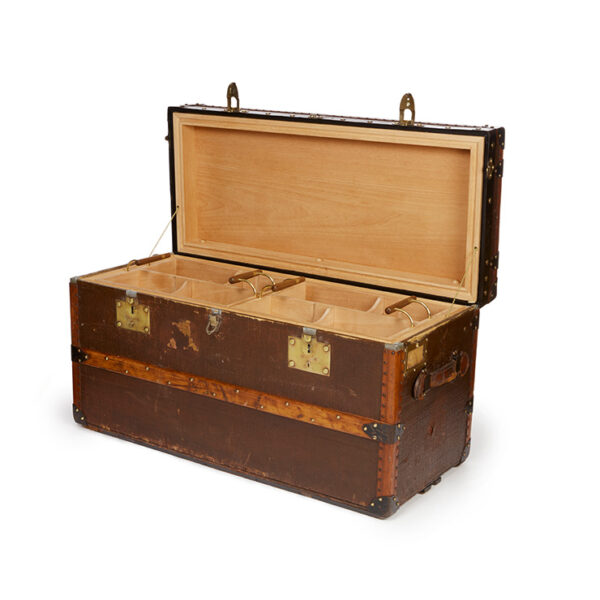 Large Vintage Studded Trunk - Image 3