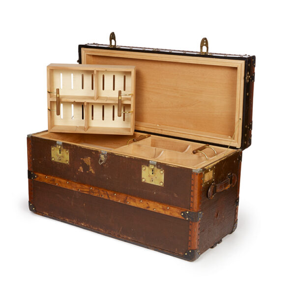 Large Vintage Studded Trunk - Image 4