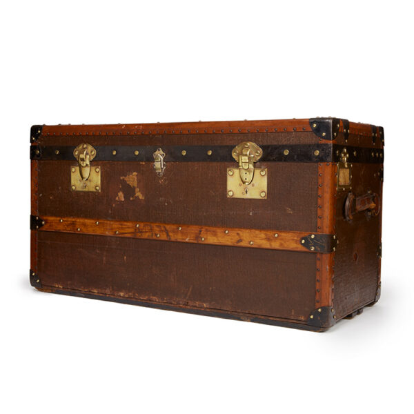 Large Vintage Studded Trunk - Image 2