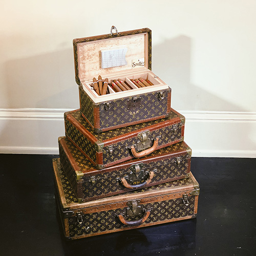 Sold at Auction: Louis Vuitton, Monogram, a cigar humidor in the form of a  hard suitcase