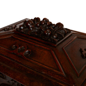 Late Victorian Carved Oak Humidor