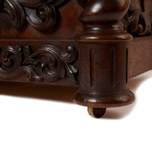 Late Victorian Carved Oak Humidor