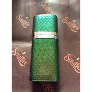 Sautter - Silver Mounted Snake Skin Double Cigar Case (Green)