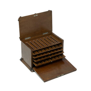 Late Victorian Oak Cigar Cabinet