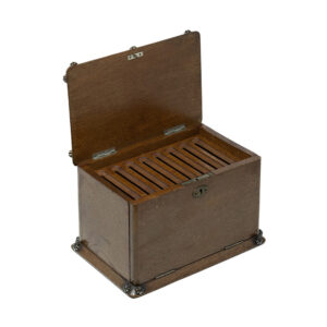 Late Victorian Oak Cigar Cabinet